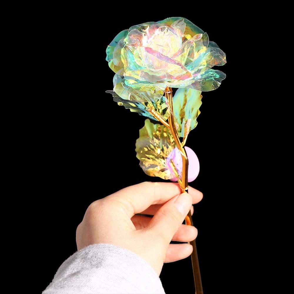 Bunte Kreative Für Immer Liebe Muttertag Folienbeschichtet Künstliche Blume Geschenk Simulation Rose Künstliche Rose