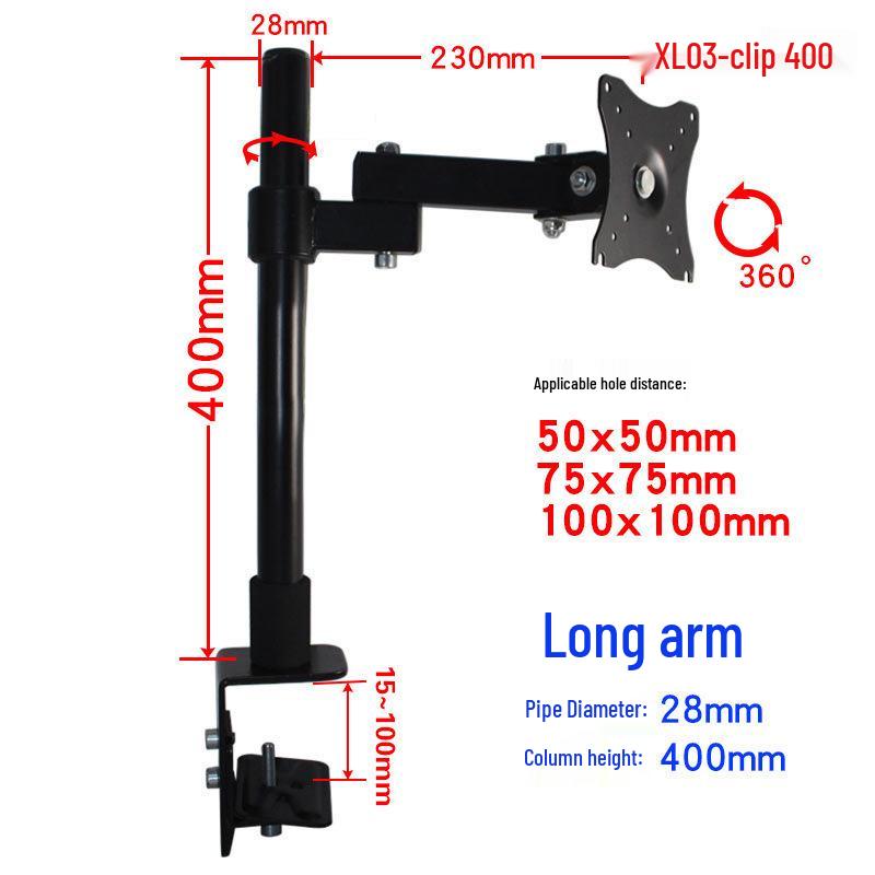 Universal Portable Monitor Mount Arm with Lifting Base