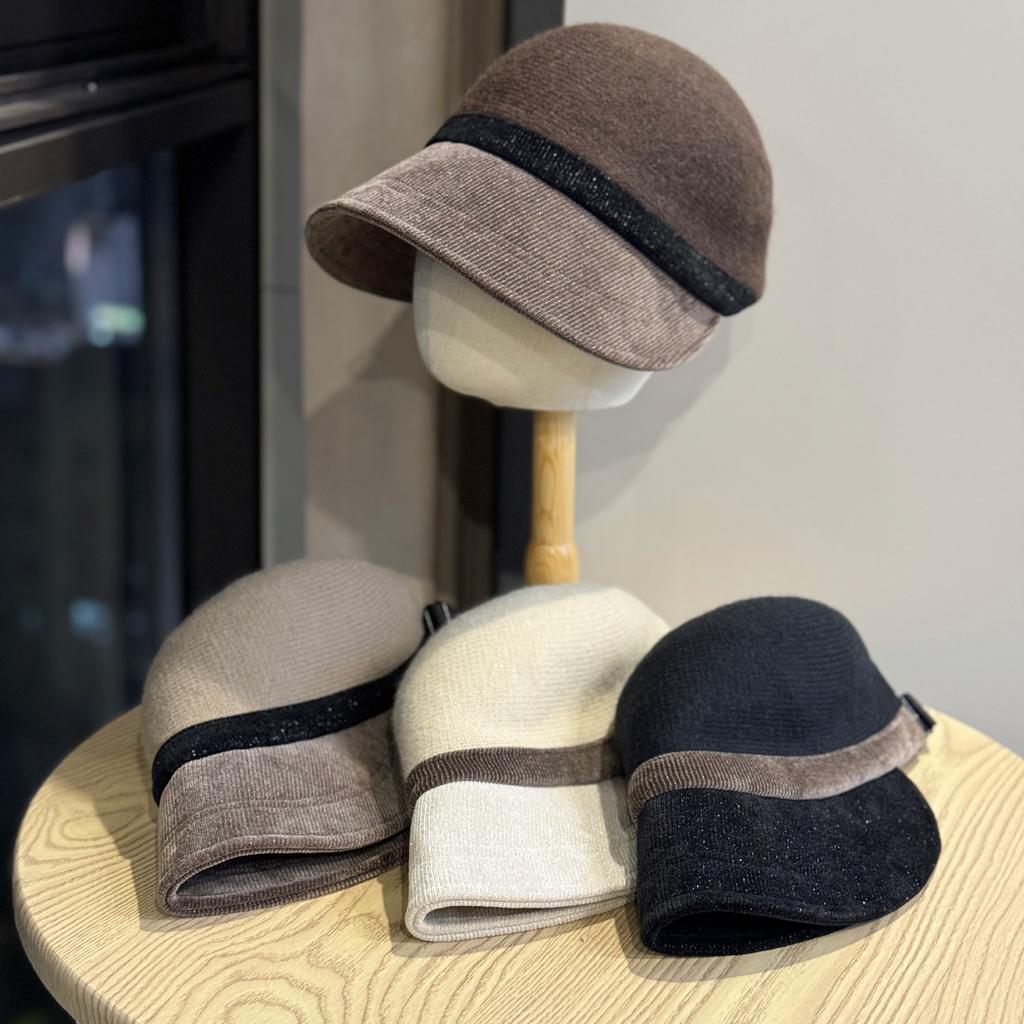 Autumn and Winter Equestrian Hats for Women, Sun-shading Fisherman Hats, Face-slimming Duckbill Caps, Korean-style Versatile Early Spring Outing