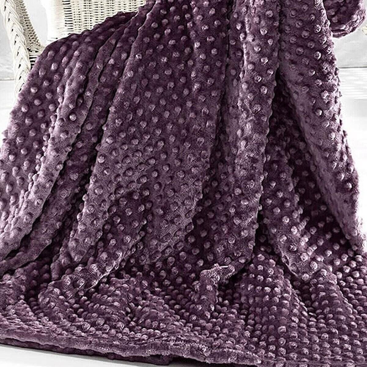 

Двойное одеяло Merinos Pearl Tomurcuk, сезонное одеяло, ТВ, одеяло на колени, пепельно-фиолетовый 200 x 220 cm
