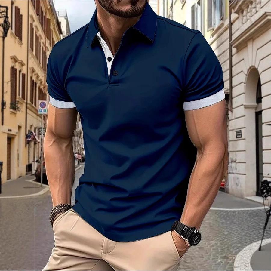 Men’s Trendy Summer Polo T-Shirt - Short Sleeve Fashion