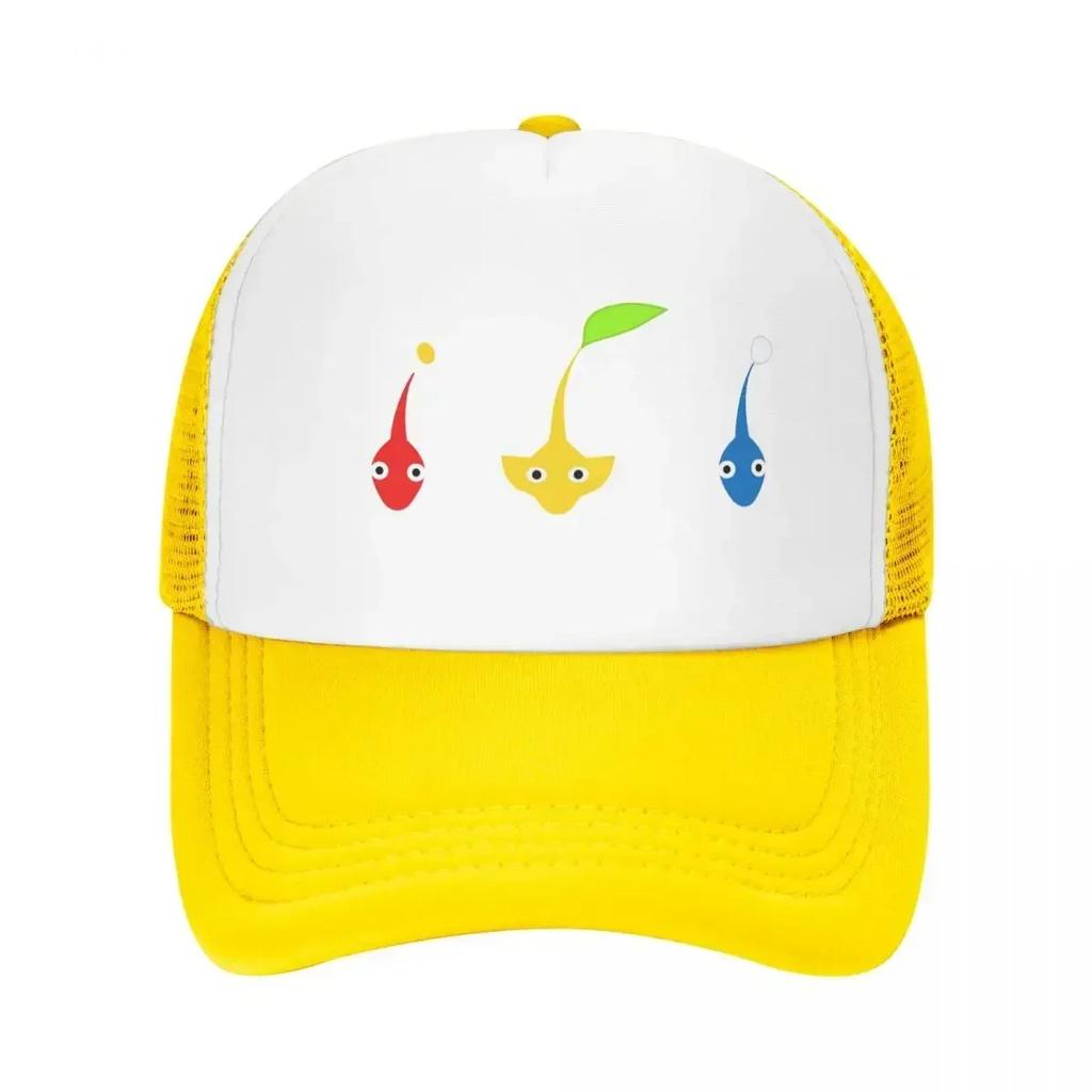 Pikmin Characters Cap Fashion Casual Mesh Baseball Caps Adjustable Hat Hip Hop Summer Unisex Baseball Hats Polychromatic