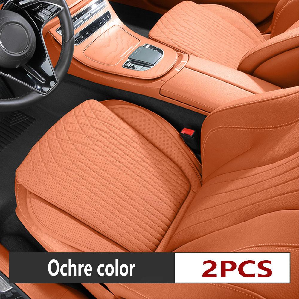 Car Seat Cushion All-season Universal Napa Leather Driver's Front Seat Protector Cover One-piece Summer Breathable Backseat Mat