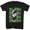 Slash Repeat Jamming On Stage Glass Break Men's T Shirt Metal Band Music Merch