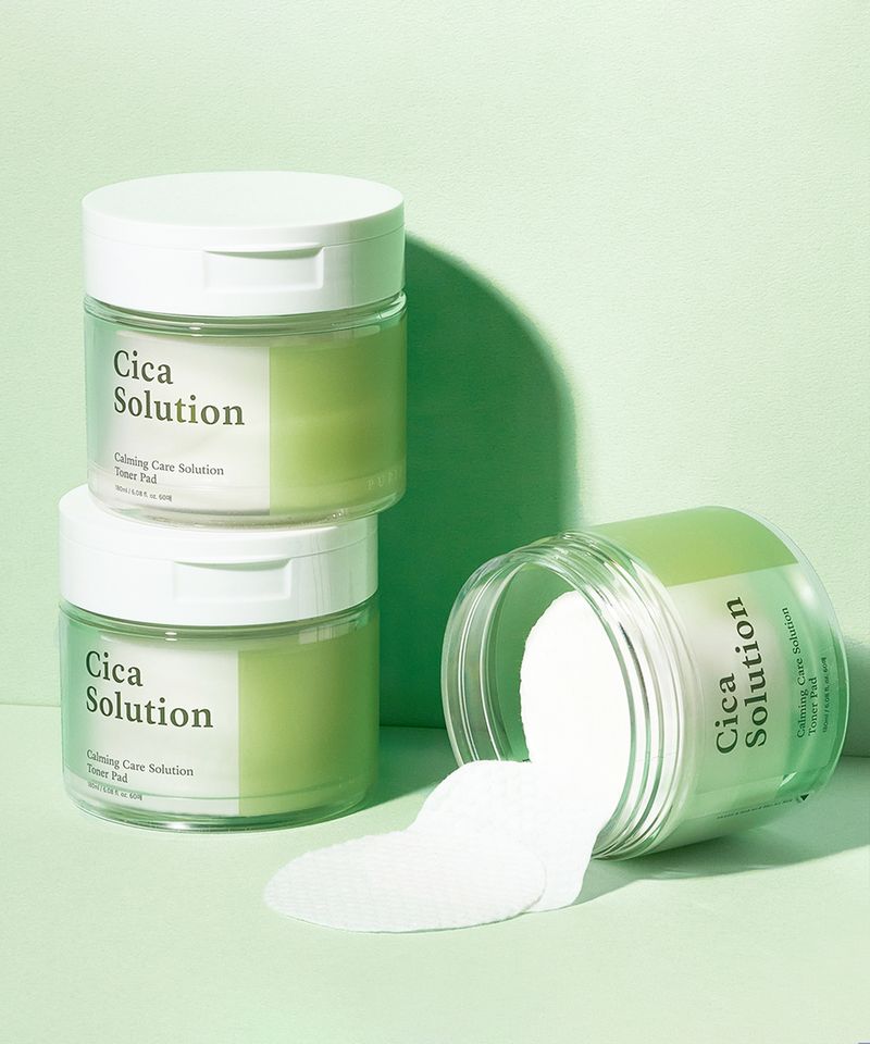 (Pack of 2) Cica Hydrating Soothing Toner Pads 60 Sheets