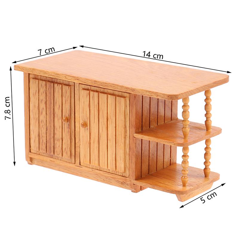 Multi Style Miniature Closet TV Book Cake Bedside Table Cabinet Shelf Legs Cupboard Model Dollhouse Furniture Decor DIY Toys