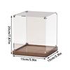Wooden Bottom Storage Box Window Acrylic Toy Gundam Building Block Box Glue-Free Dust Cover