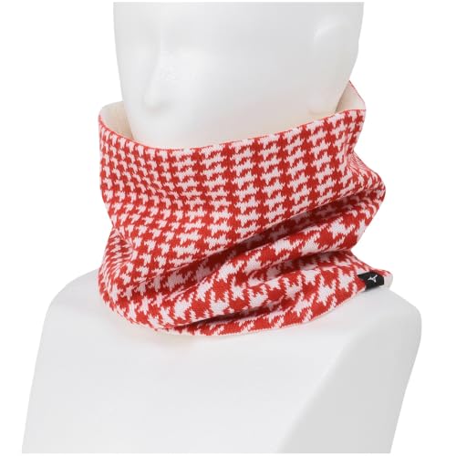 Mizuno Men's Breath Thermo Neck Warmer for Golf, Heat-Generating Material, Cold Protection, Orange Check, E2MYB504