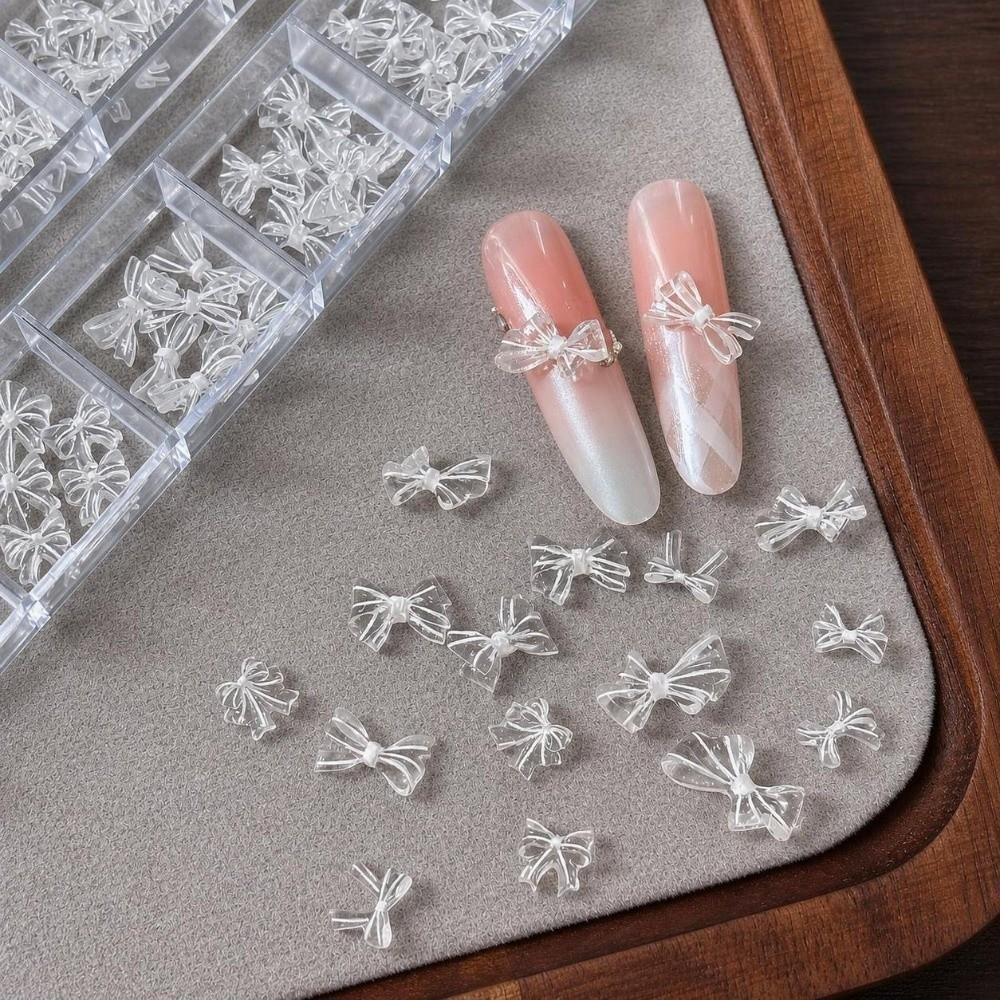 12 Grids/Box Nail Art Sequins Kit Transparent Nail Charms Decorations Manicure Accessories