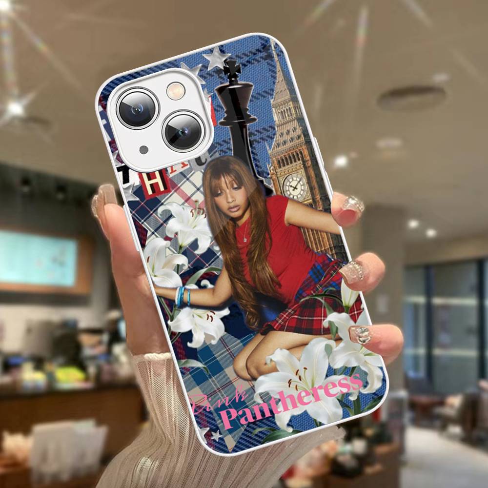

Singer P-Pinkpantheress Tempered Glass For Iphone 14 13 12 11 Pro Mini XS MAX 14Plus X XS XR Fundas iphone 12