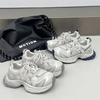 Dad shoes women's autumn new breathable mesh sports style casual shoes women's versatile platform single shoes running shoes