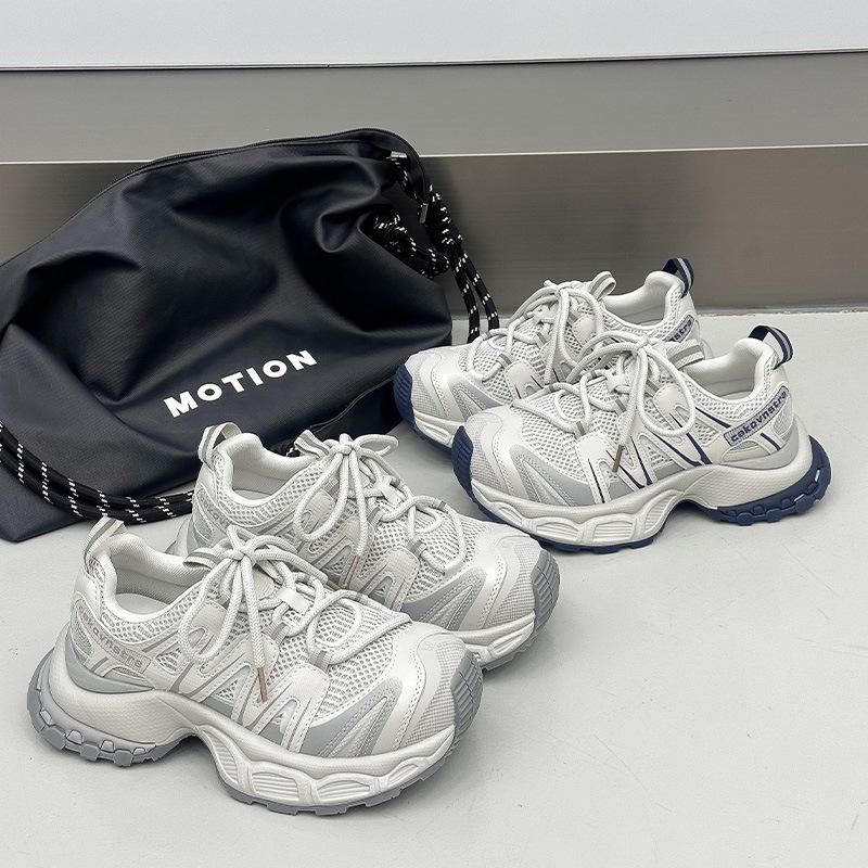 Dad shoes women's autumn new breathable mesh sports style casual shoes women's versatile platform single shoes running shoes