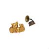 Resin Pig Figurine Collectible Animal Sculpture Retro Desktop Ornament for Bookshelf Entrance Shelf