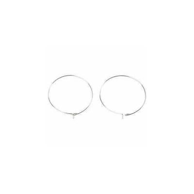 Pearl Rings, D: 30 Mm, Silver, 6 Pieces