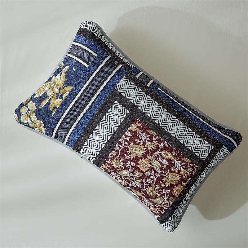 Двустороннее стеганое покрывало из хлопка — фото 11