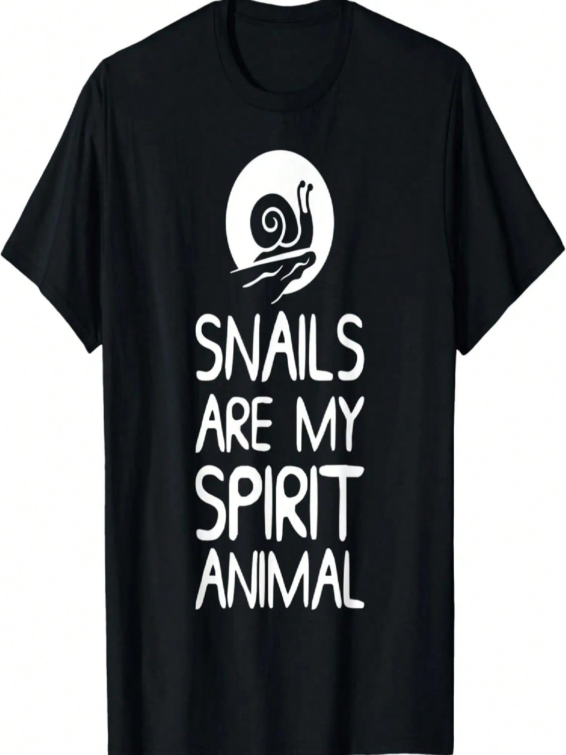 Snails Are My Spirit Animal Funny Tee Zen Meditation Lover T-Shirt S