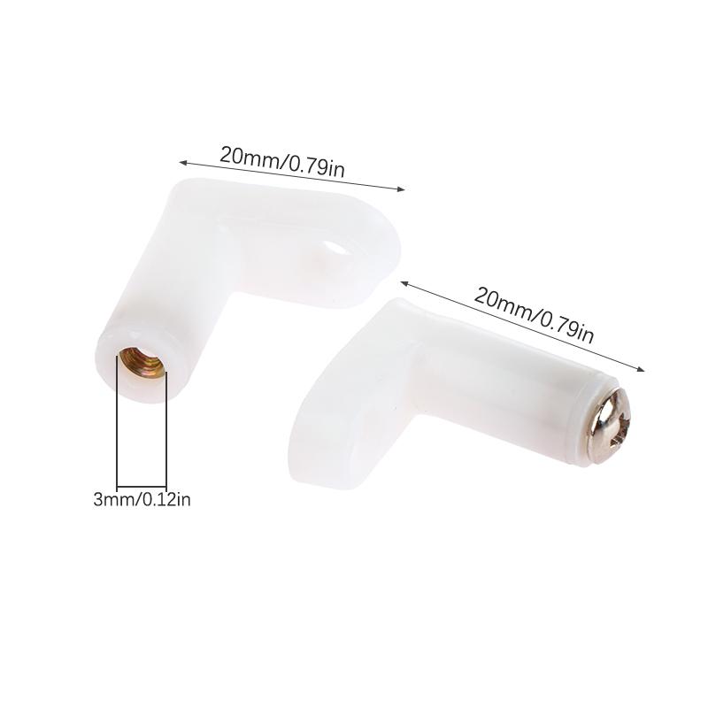 10Set Pcb Type Mounting Feet With Screws For Motherboard Fixed Host Fixing Feet L Right Angle Bracket Fixing Feet Fittings