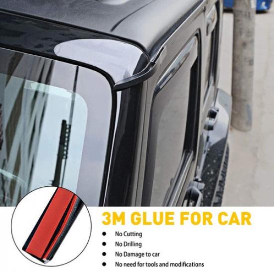 Water Rain Gutter for Extension Jeep 2007-2018 Wrangler Drip JK Rail Accessories