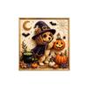 Pumpkin Dog Diamond Painting Kit Poodle Pearl Art Craft