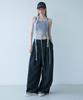 Mualeumoa Draw String Wide Pants-Dark Slate Gray