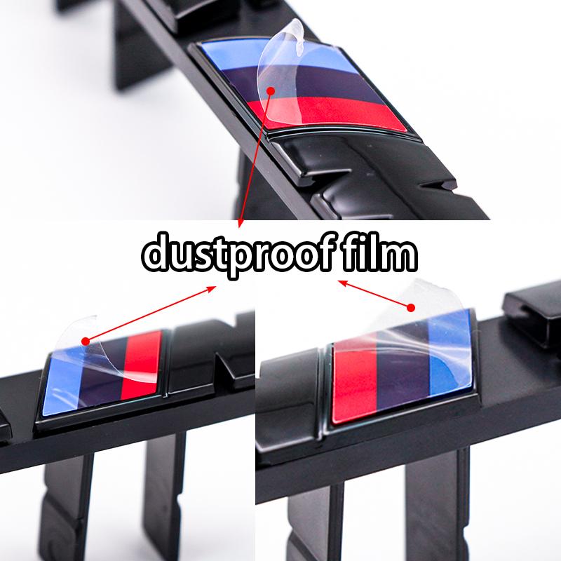 DSJW3 Car Front Grille Badge Logo Sticker M Series Number Sticker ABS Logo Suitable for BMW X2M X3M4 X5M X6M 7 F48 G01 E84 F10 F30 G11