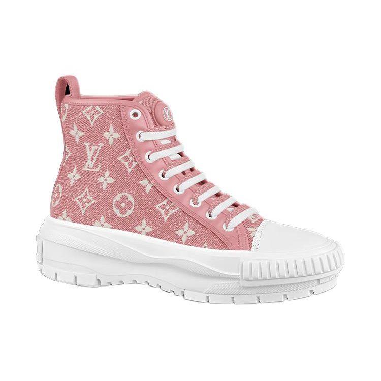 Louis Vuitton Lv Squad Ankle Sneakers 'Pink Monogram' Women's 1A9S1G