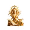 1 Stück Spirituelle Göttin Harzstatue Fließendes Haar Abstrakte Skulptur Achtsamkeit Zen Böhmische Dekoration
