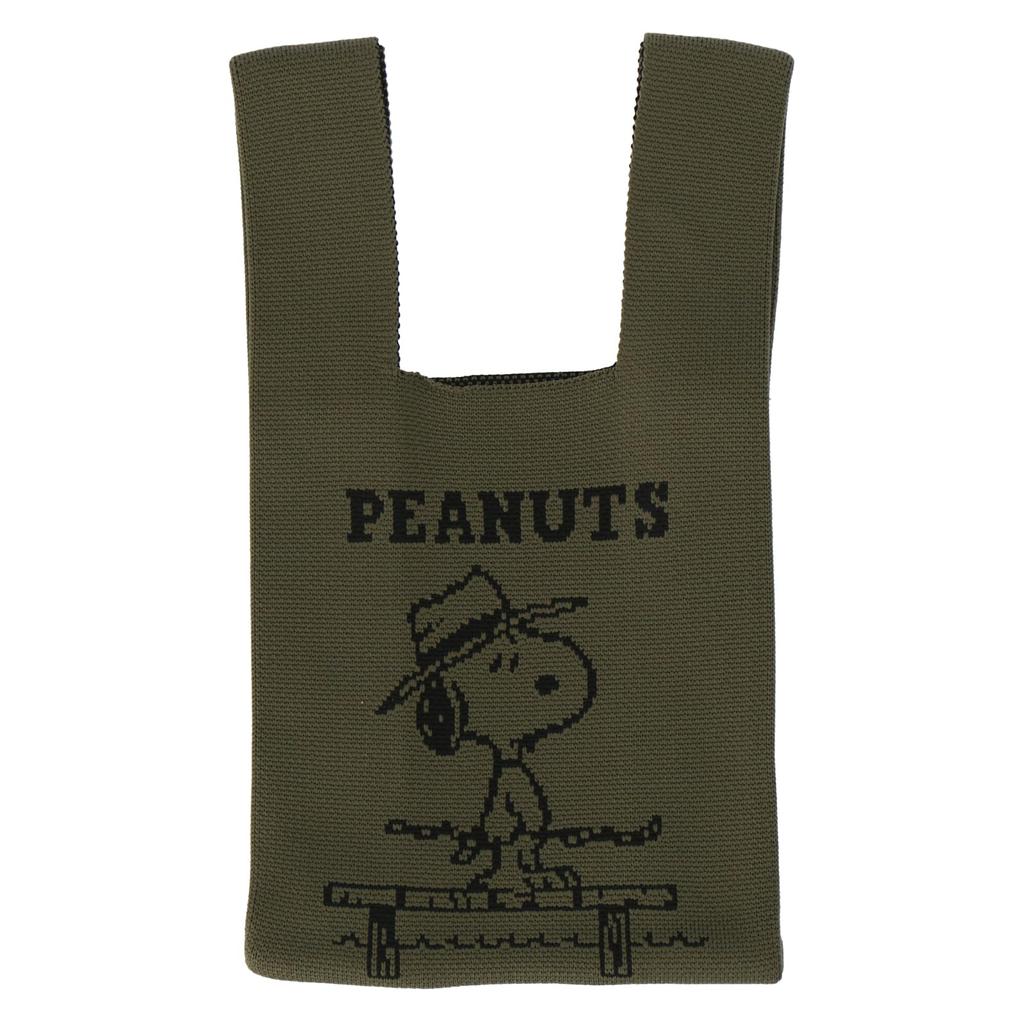 Mini Bag SNOOPY Knit Mini Bag 27701531 27701531C Khaki [Peanuts] Women's [C]
