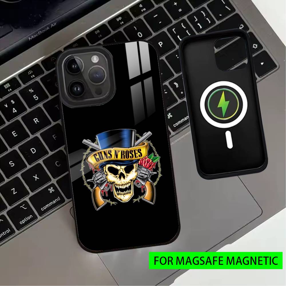 G-Guns N R-Roses Good Time Phone Case For iPhone17,16,15,14,13,12,11 Plus,Pro Magnetic with Magsafe Wireless Charging