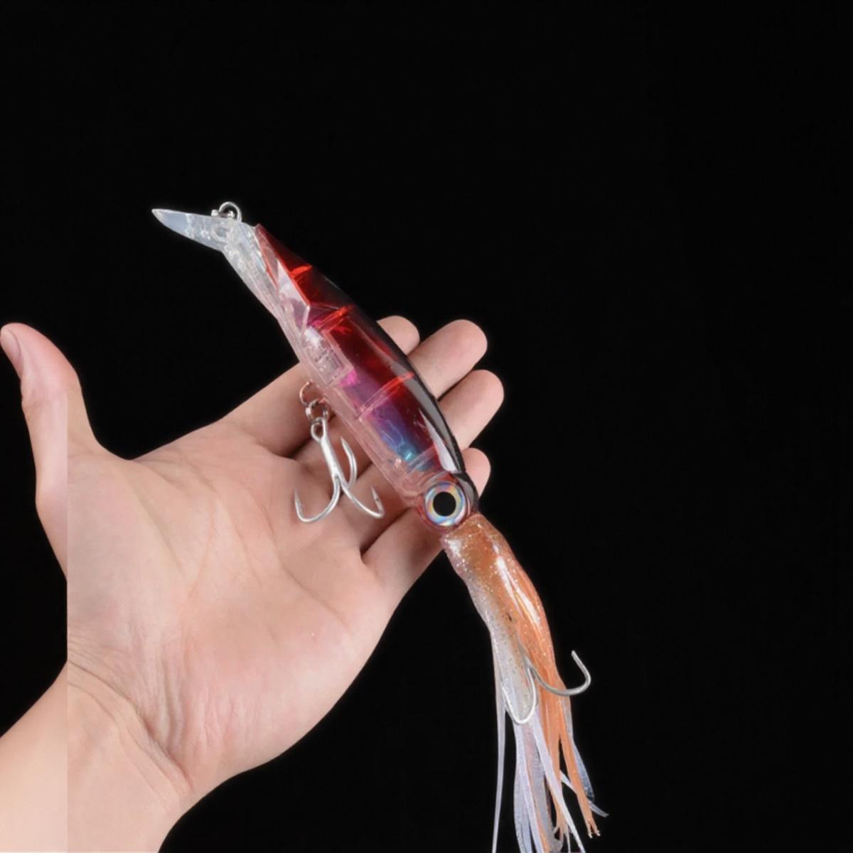 

Glow in the Dark Squid Fishing Lure Large Octopus Imitation Bait for Sea Fishing Grouper Fake Lure Accessories
