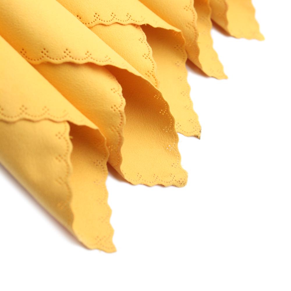 5pcs Microfiber Cleaning Polishing Polish Cloth for Musical Instrument Guitar Violin Piano Trumpet