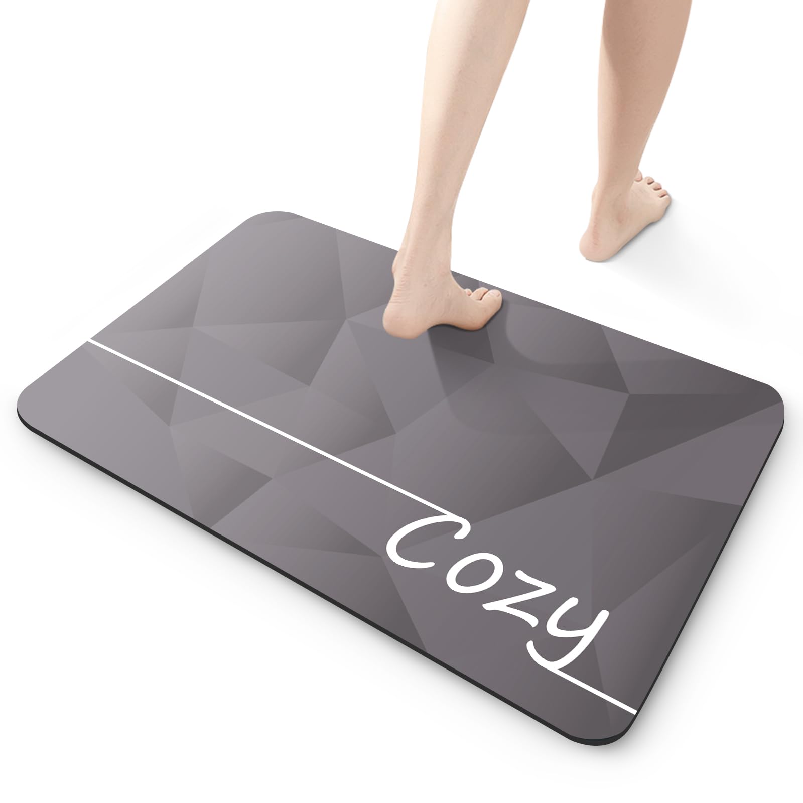 

Soft Diatomaceous Earth Bath Bath Foot Wiping Instant Water Quick for Dressing Entrance 60cm x Mat, Mat, Mat, Absorption, Drying, Washable, Anti-Slip,