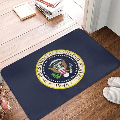 Sello del Presidente de los Estados Unidos Felpudo de Poliéster Alfombra Alfombrilla Felpudo Antideslizante Entrada Cocina Dormitorio Balcón