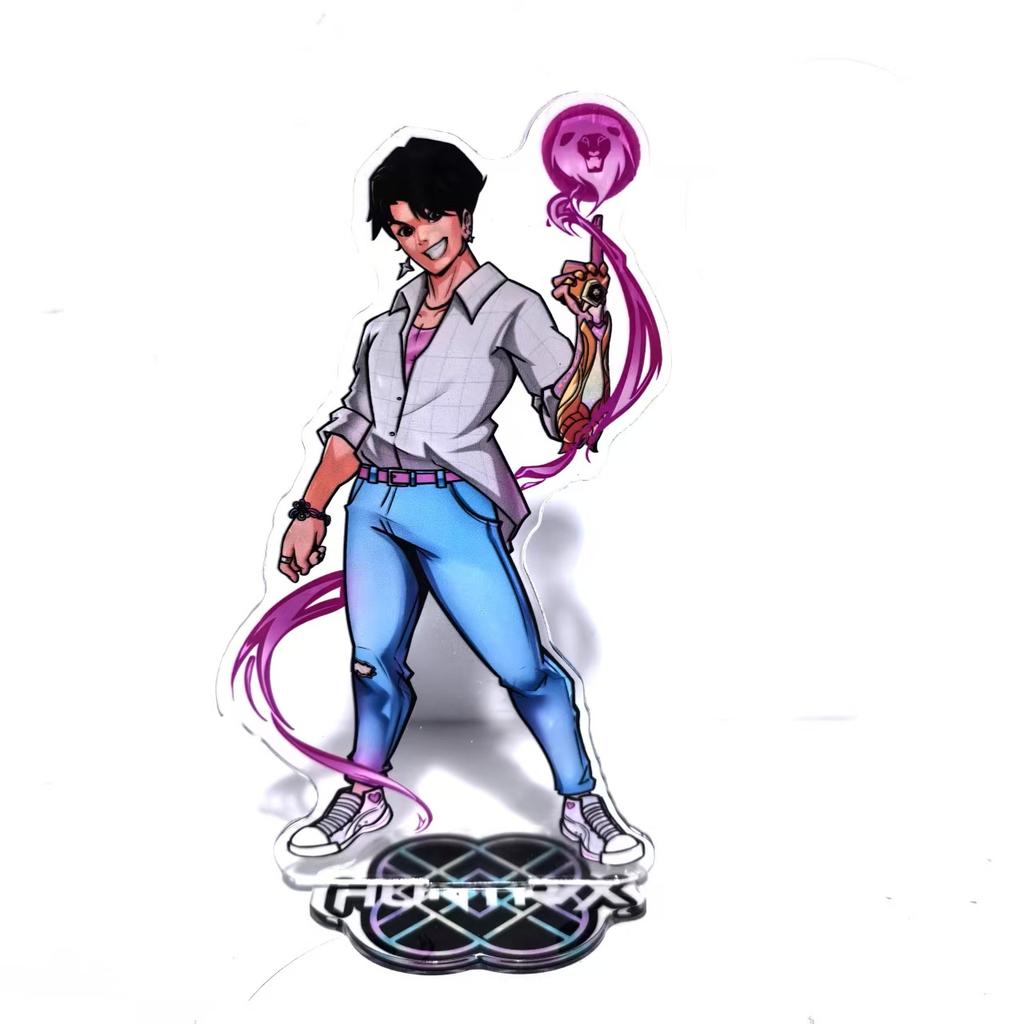 Anime 15cm/5.91in Saja Jungen Acryl-Ständer K-POP:Dämonenjäger Peripheriegeräte Desktop-Display Sammlung Geburtstagsgeschenk für Mädchen Jungen