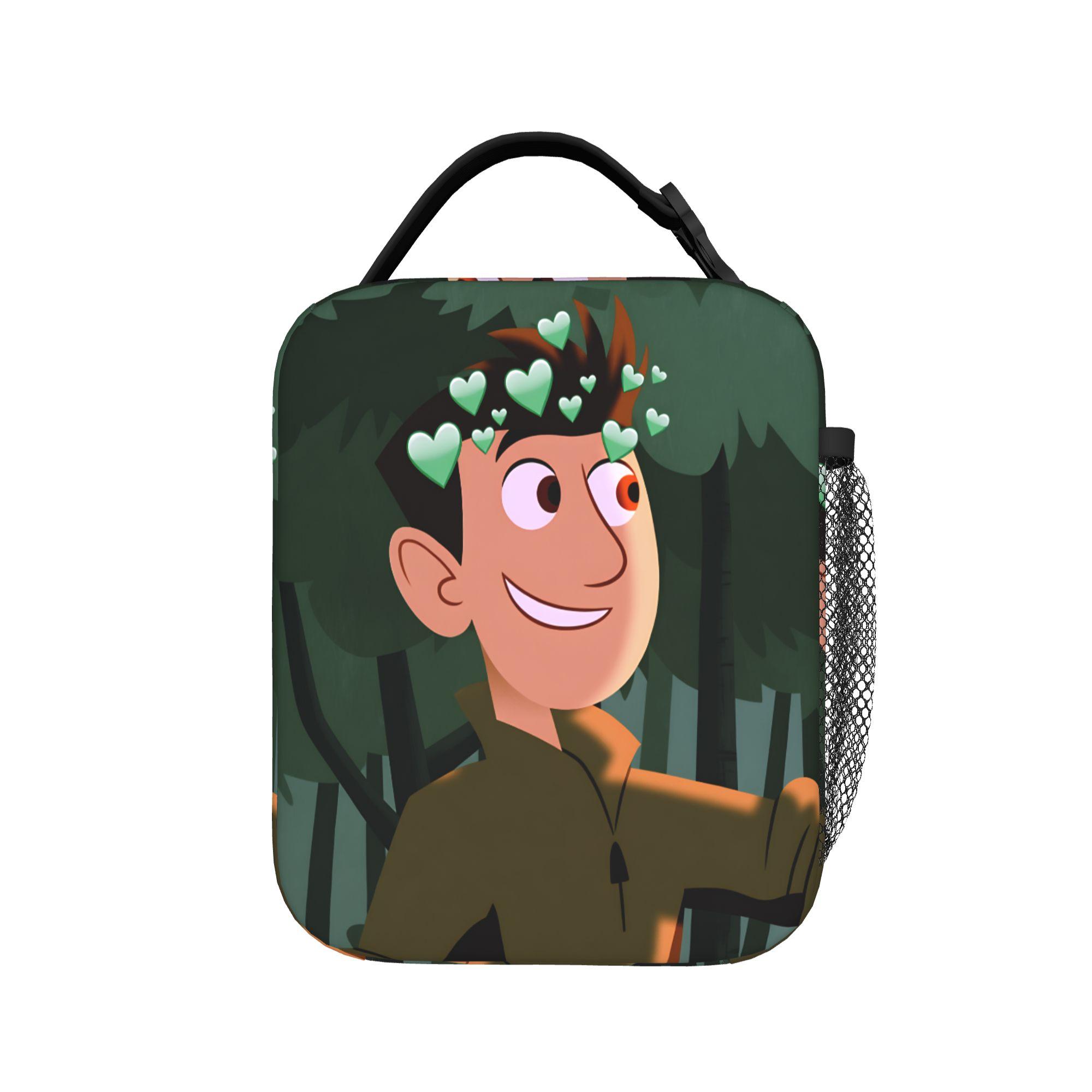 Sac à lunch Wilds Kratts Boîte à lunch vintage pour filles Sac isotherme portable pour pique-nique Sacs à lunch thermiques imperméables personnalisés as picture