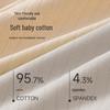 LANGSHA Men's Cotton Antibacterial Silk Crotch Boxer Briefs 4-Pack