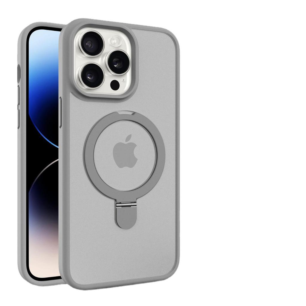 iPhone 17 Pro Max Magnetic Stand Case with Apple Skin-Feel Matte Finish, Lens Protector, and Drop-Proof Features
