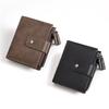 Men's RFID Anti-Theft Vintage PU Zipper Wallet & Multifuntional Card Holder