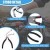 2Pcs 37960 Electrical Disconnect Pliers 60 Degree Plier and Straight Plier Automotive Electrical Connector Disconnect Pliers