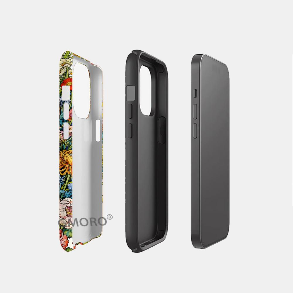 New Chinese Tiger Downhill Apple 17 Mobile Phone Case Filin 2-in-1 iPhone15pm Frosted Anti-drop Protective Case