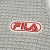 Fila Original Casual Fashion Retro Trendy Waffle Half-Zip Loose Knit Sweater Men sweater Ghost-White Flower-Gray F11M549402FLM
