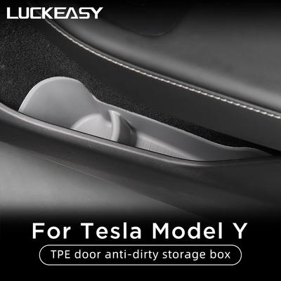 Auto-Tür-Aufbewahrungsschlitz aus TPE, hohe Seitenbox für Tesla Model Y, Torschlitz-Aufbewahrungsbox, Türseite, wasserdicht, Refit-Organizer, Zubehör