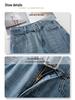 Women's Light Blue High-Waisted Slimming Jeans - Spring 2025 Style with Straight/Wide Leg Option