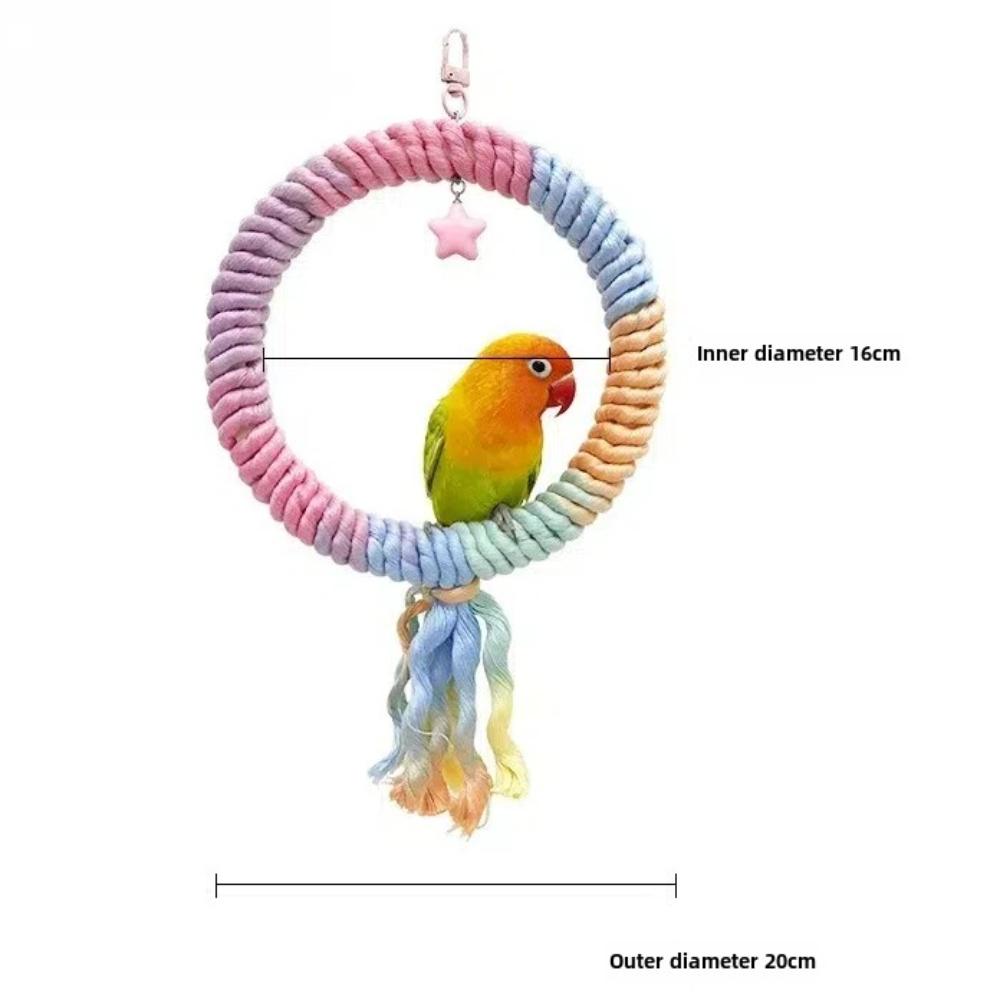 Bendable Paw Grinding Plush Exercise Stand New Pet Bird Training Toy for Parakeet