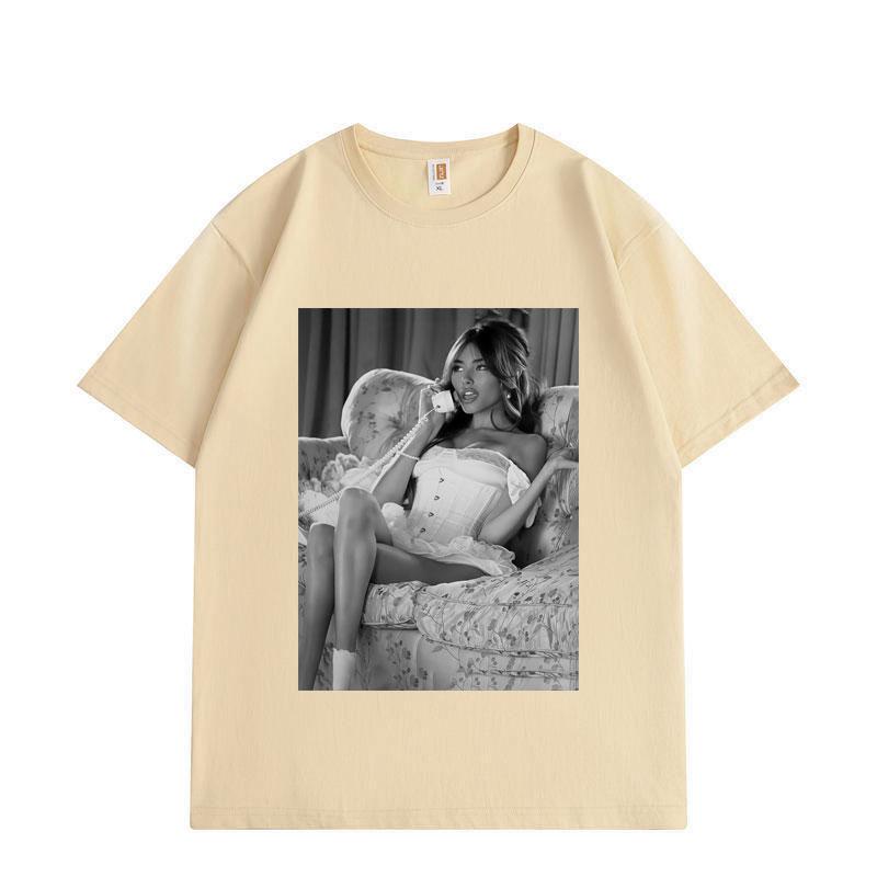 Singer Madison Beer Graphic T Shirts Men Women Clothing Fashion Aesthetic T-shirts Summer Casual Loose Cotton T-shirt