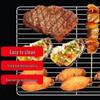 ZISIZ Portable Foldable Stainless Steel BBQ Grill Net