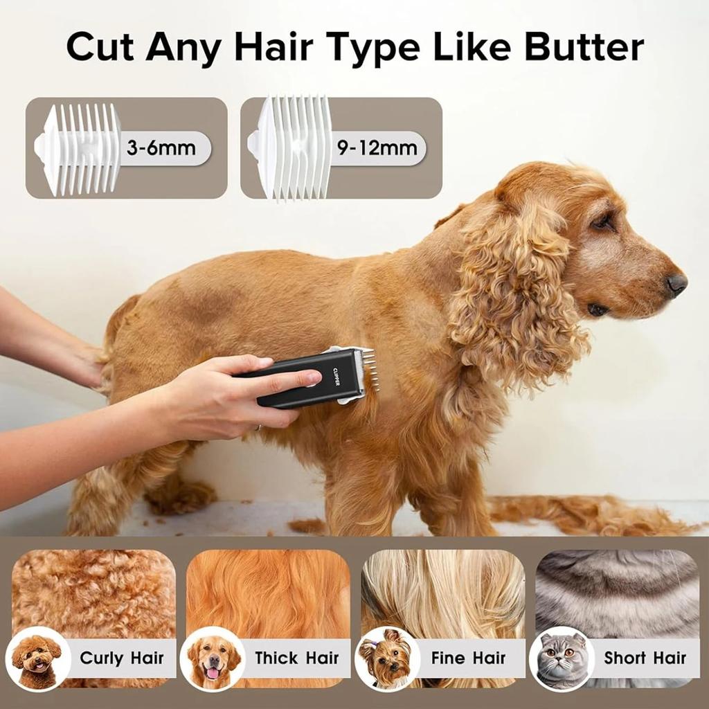Cordless Dog Clipper Rechargeable Pet Hair Trimmer Low Noise Professional Cat Puppy Grooming Haircut Machine Electric Cutters