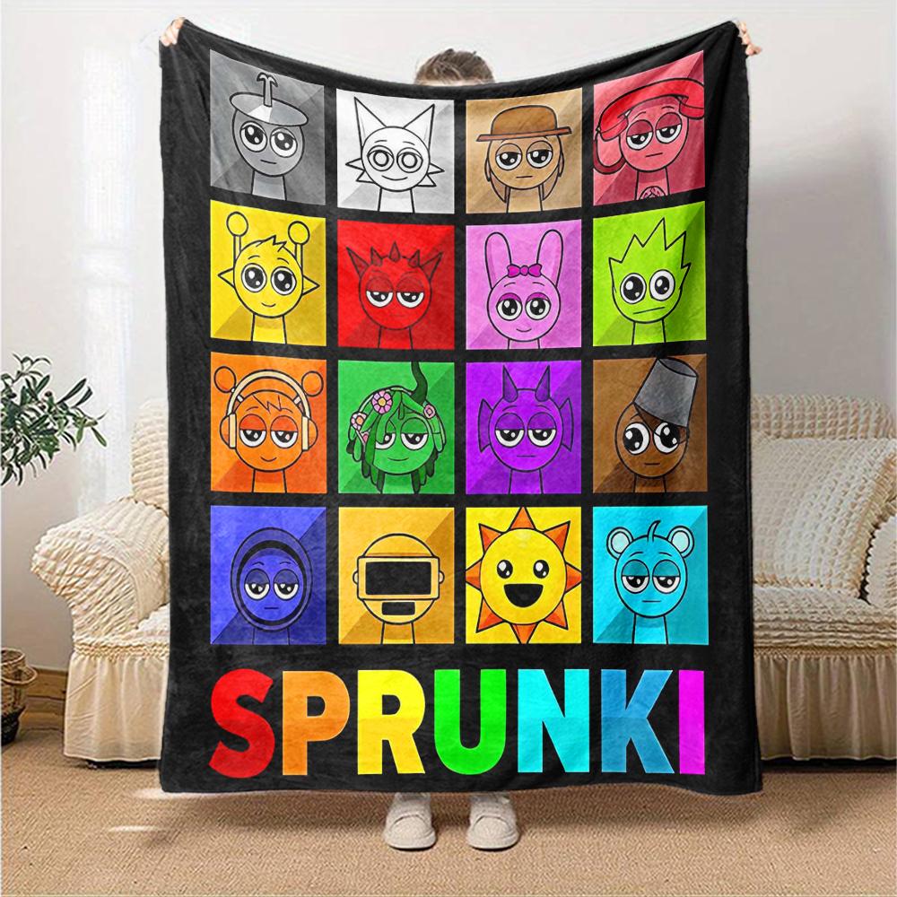 1pc SPRUNKI2 Blanket, Gift, for Men and Women, Soft Blanket, Good for Sofa Bed Couch Travel, Lightweight Flannel Blanket