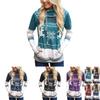 Premium Quality New Fashion Women Clothing Merry Christmas Letter Print T-shirt Long Sleeve