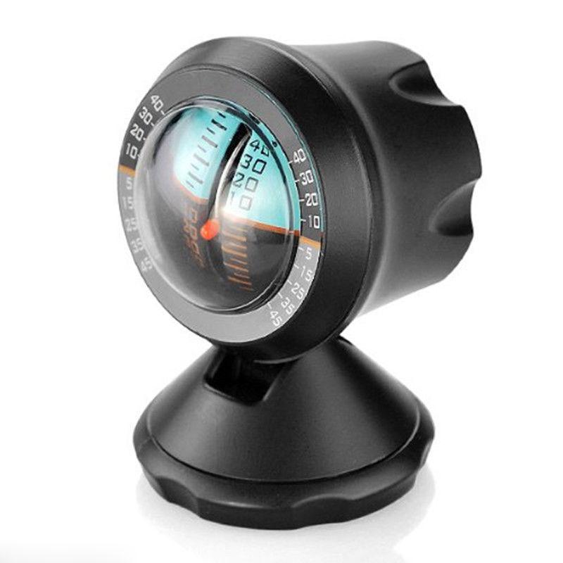 Round Adjustable Angle Car Interior Van ABS Slope Tilt Indicator Level Balance Meter Tool